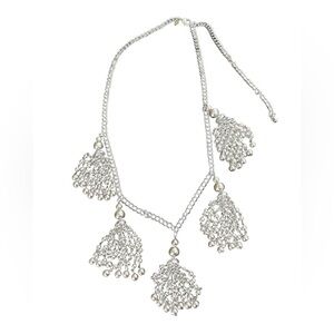Chico’s Silver Tasseled Necklace